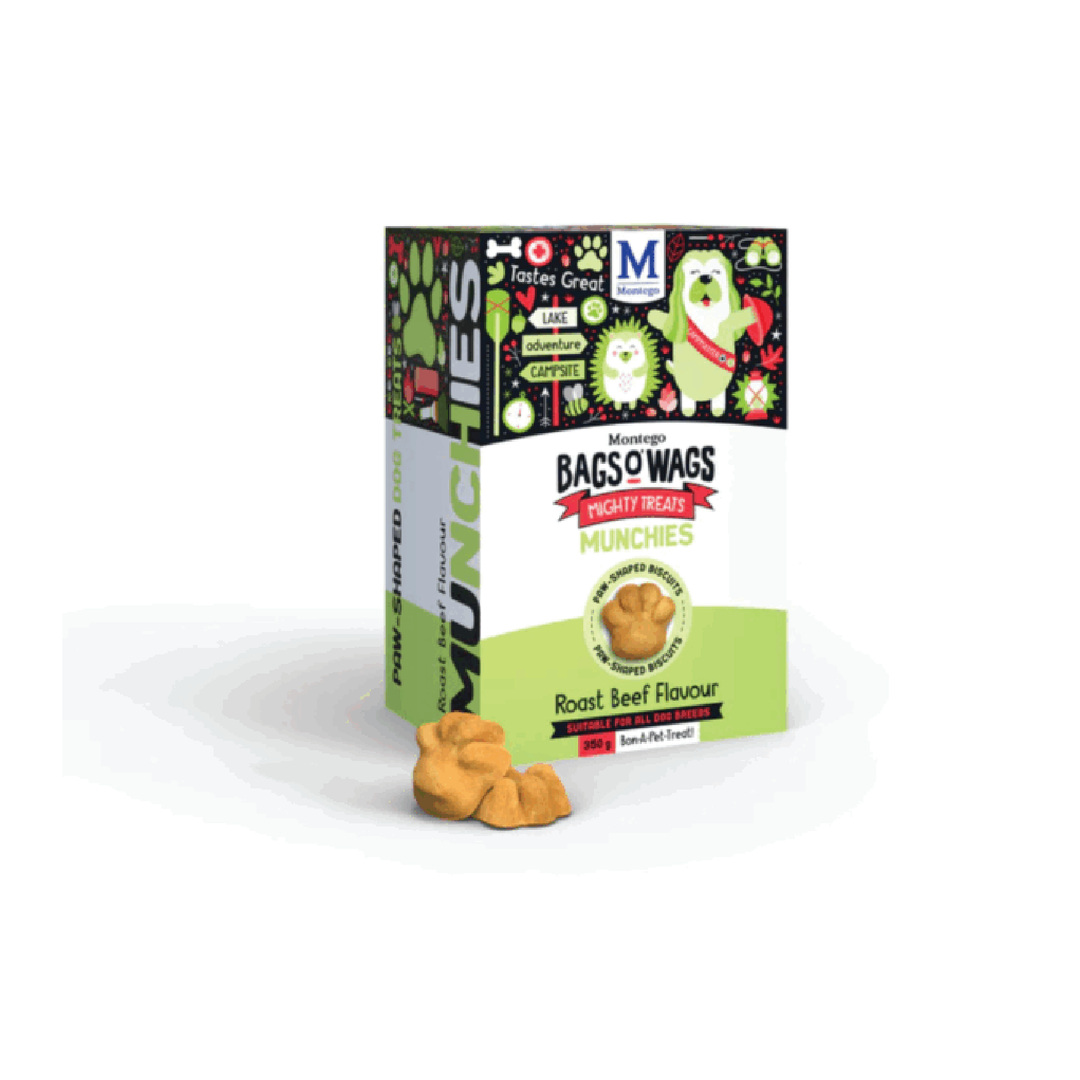 Montego Bags O' Wags Munchies Beef - 350G