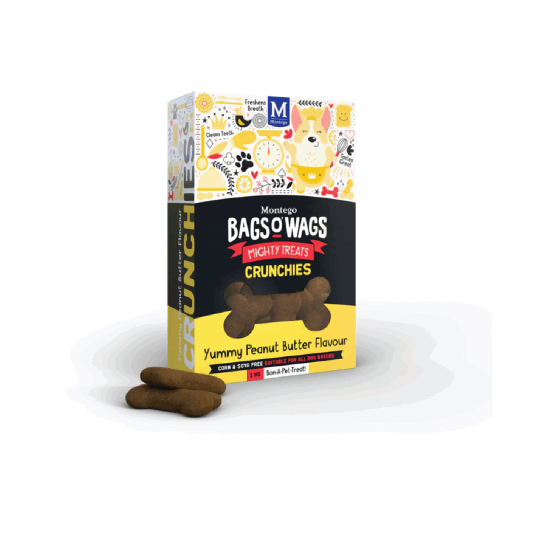 Montego Bags O' Wags Peanut Butter - 1Kg
