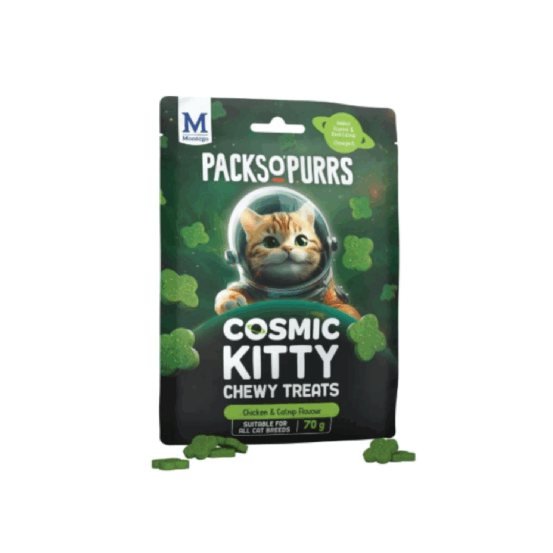 Montego Packs O' Purrs Chicken & Catnip - 70G