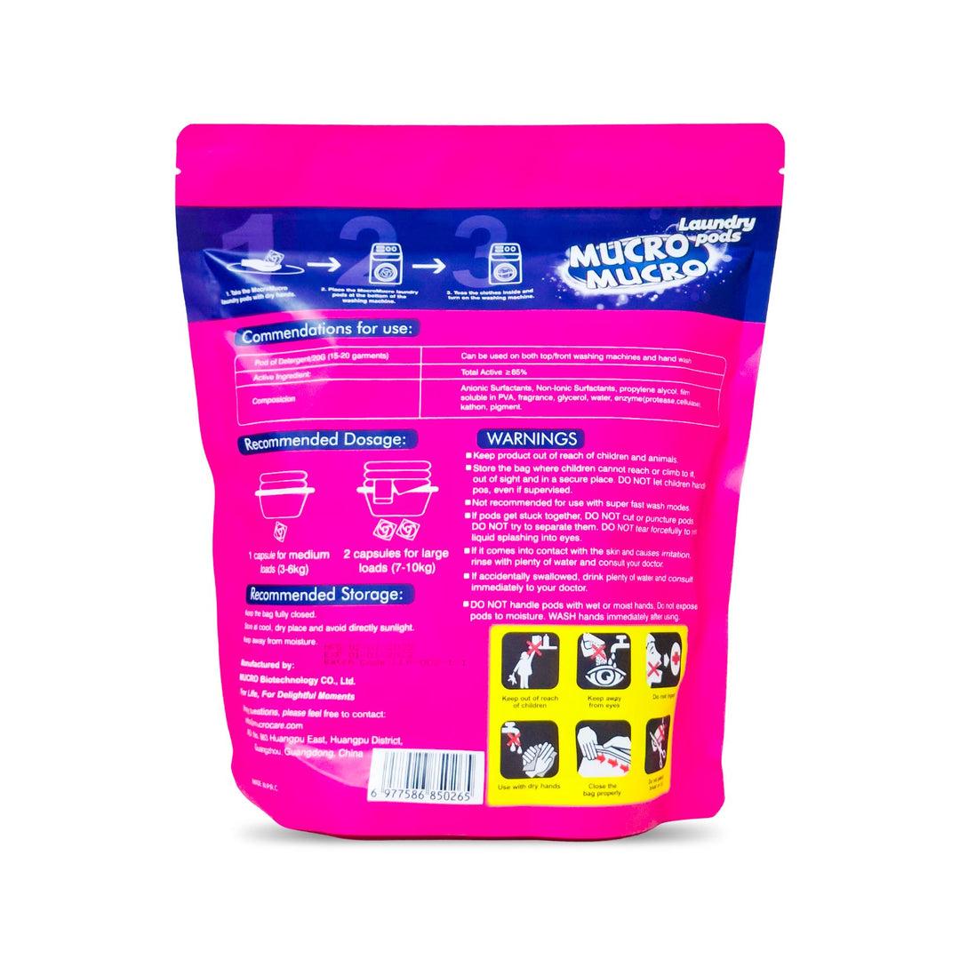 Mucro Laundry Detergent Pods 4-In-1 20G 24'S