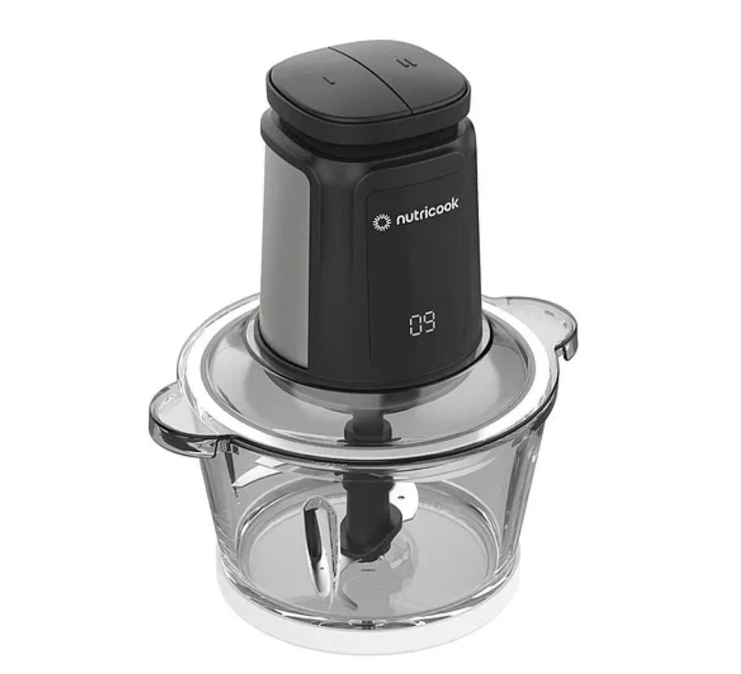 Nutricook Chopper Nc-Ch2000, With 2L Glass And Ss Bowl, 500W Black