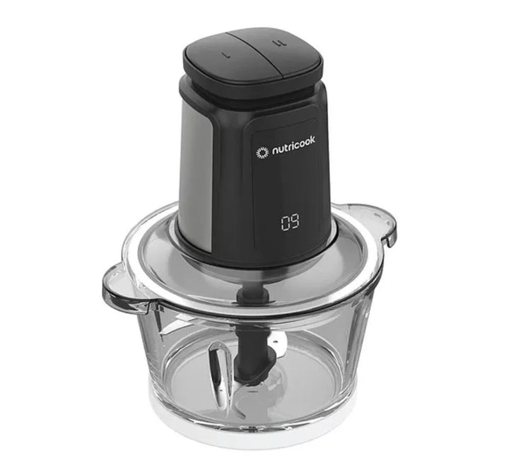 Nutricook Chopper Nc-Ch2000, With 2L Glass And Ss Bowl, 500W Black