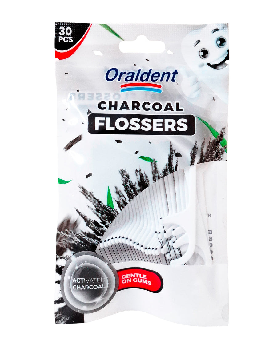 Oraldent Charcoal  Flossers 30'S