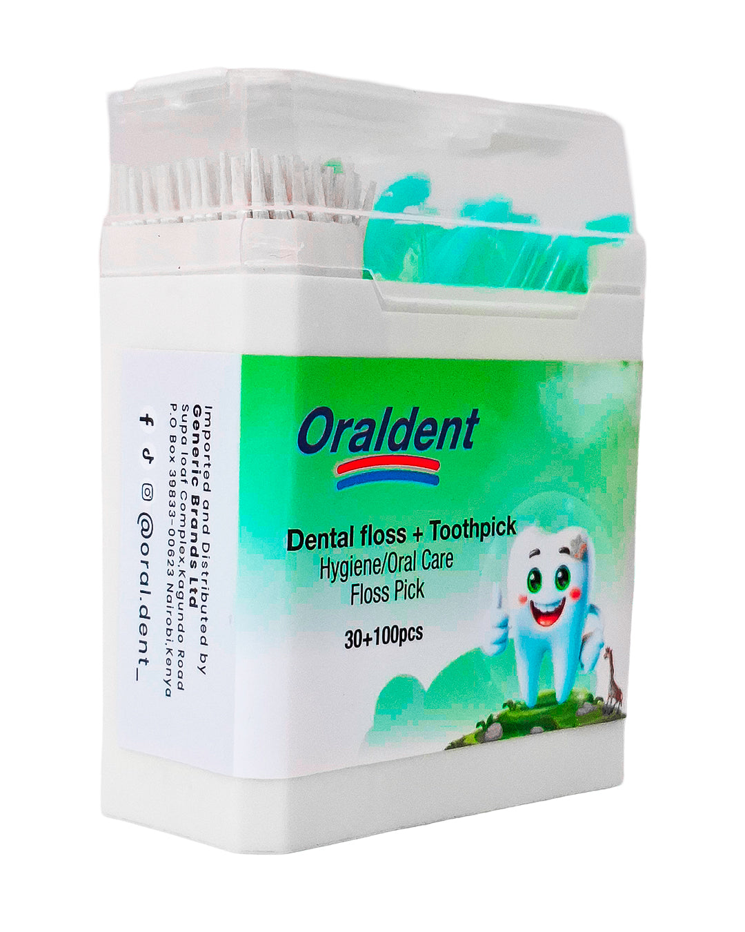 Oraldent Dental Floss 30'S & Toothpick 100'S