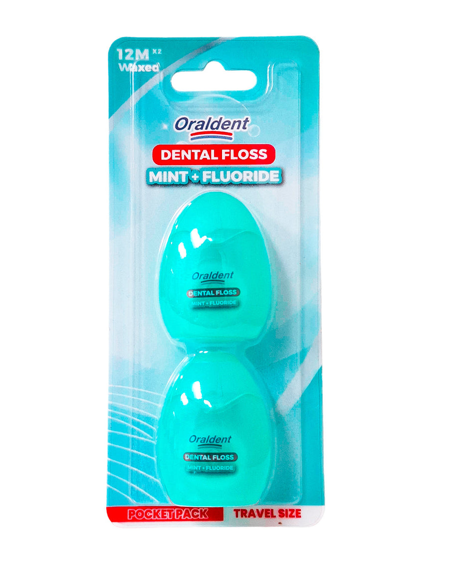 Oraldent Dental Floss Mint Waxed 2X12M