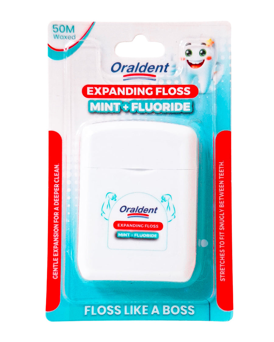 Oraldent Expanding Floss Mint Fluoride 50M