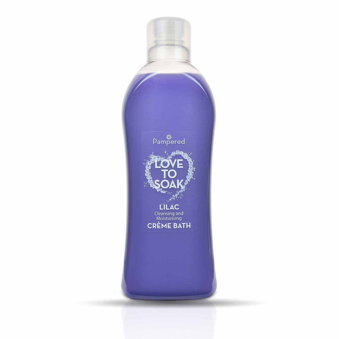 pampered creme bath lilac 1 litre