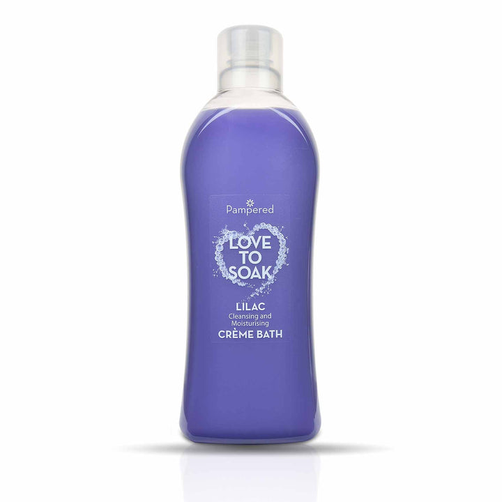 pampered creme bath lilac 1 litre