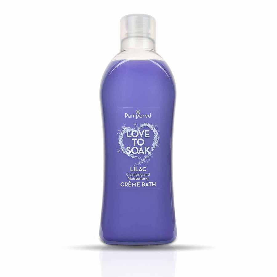 pampered creme bath lilac 1 litre