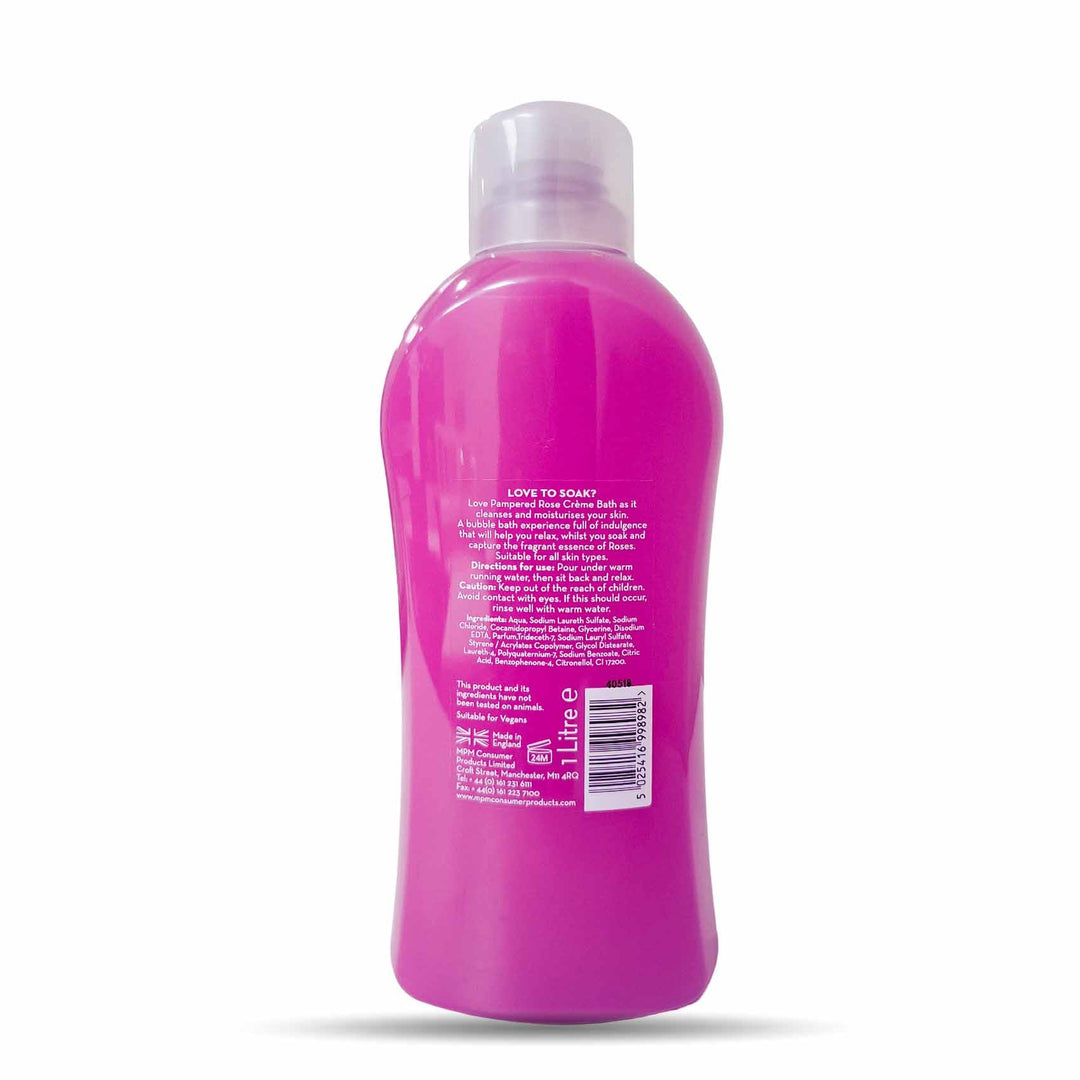 Pampered Creme Bath Rose 1 Litre