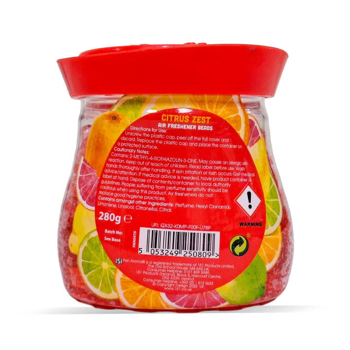 Pan Aroma Air Freshner Beads Citrus Zest 280G