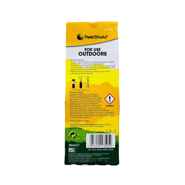 Pestshield Citronella Reed Diffuser 30Ml