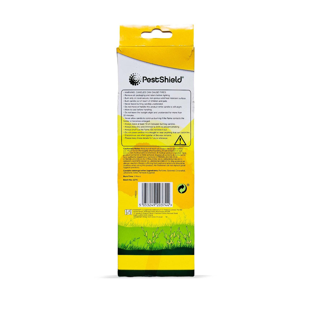 Pestshield Citronella Tealights Candle 12'S