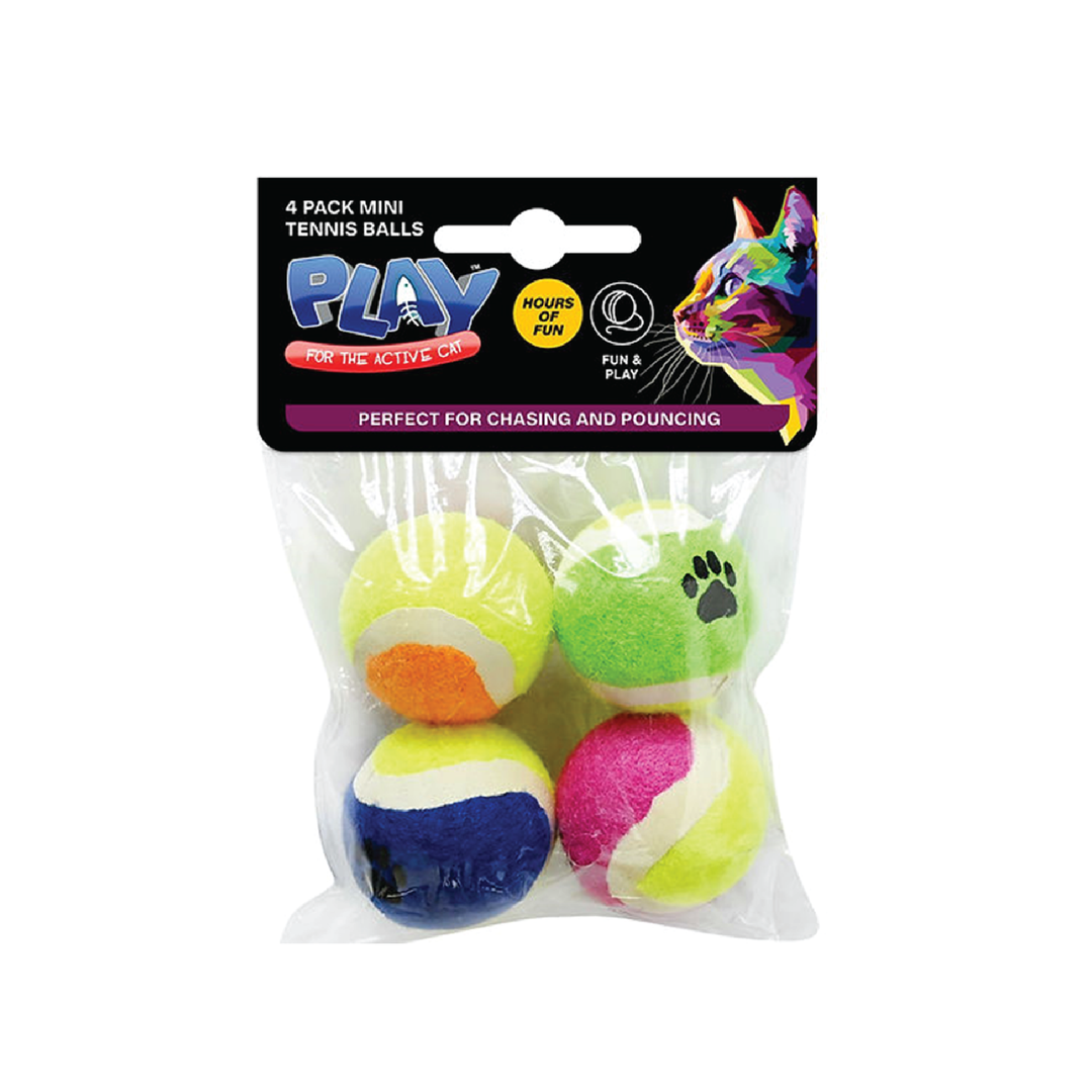 Pet Mini Tennis Balls 4Pc
