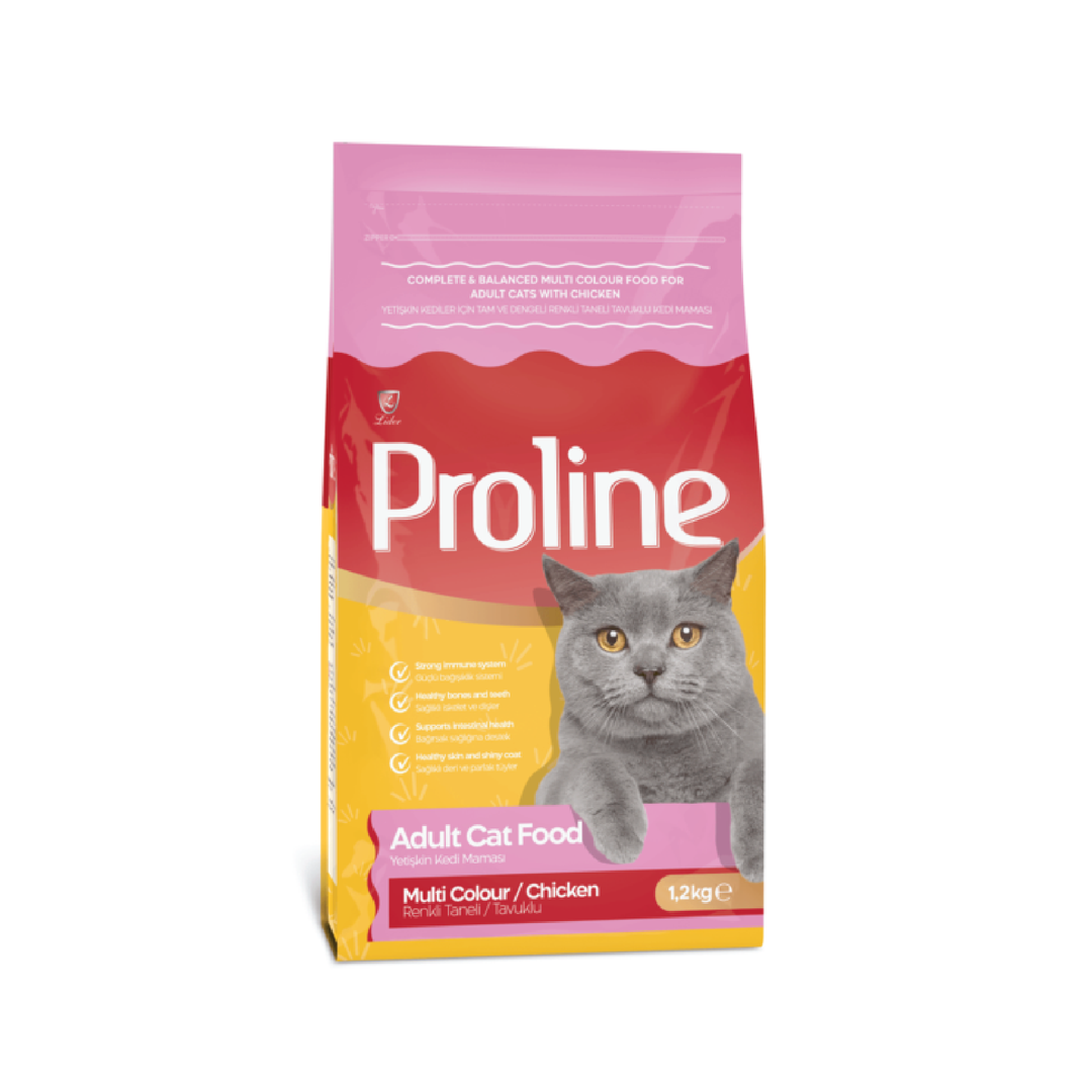 Proline Adult Cat Food Multi Colour 1.2Kg