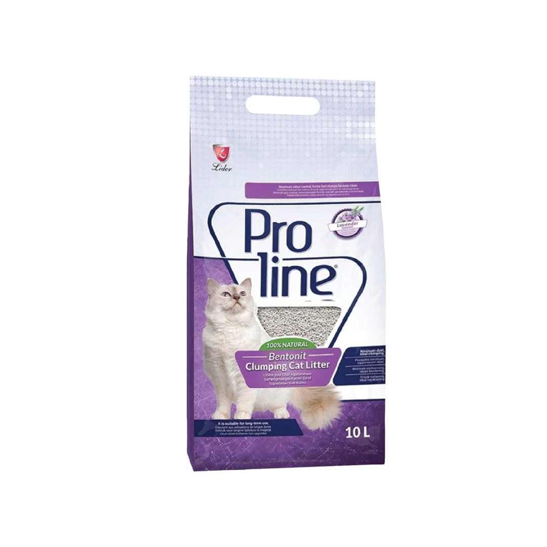 Proline Bentonite Clumping Cat Litter Lavender - 10L