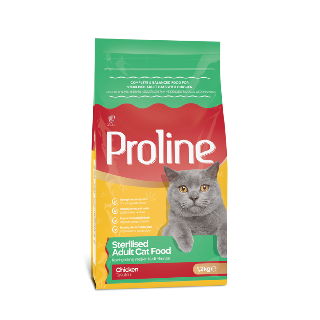 Proline Sterilised Adult Cat Food Chicken 1.2Kg