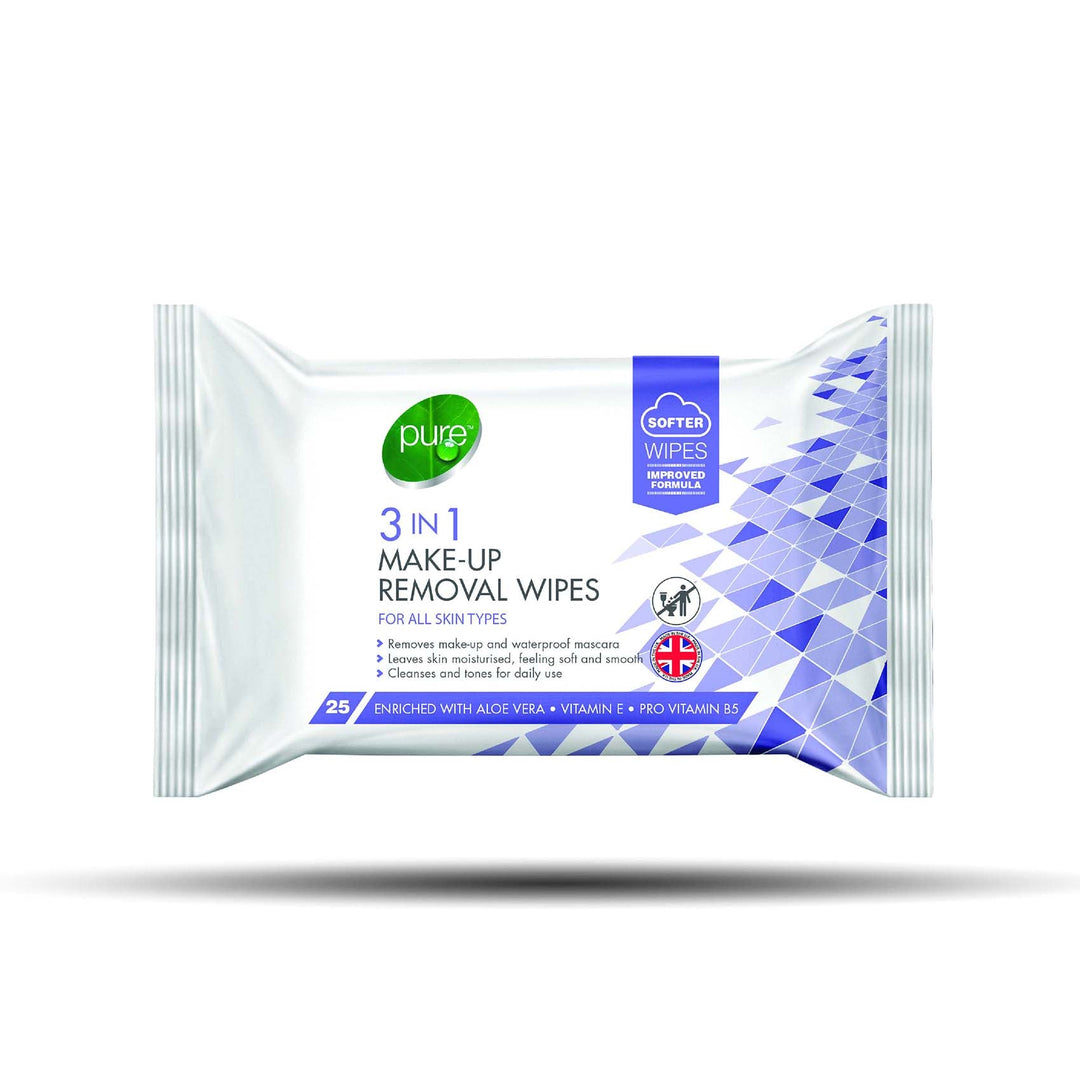 Pure 3 In 1 Make Up Removal Wipes