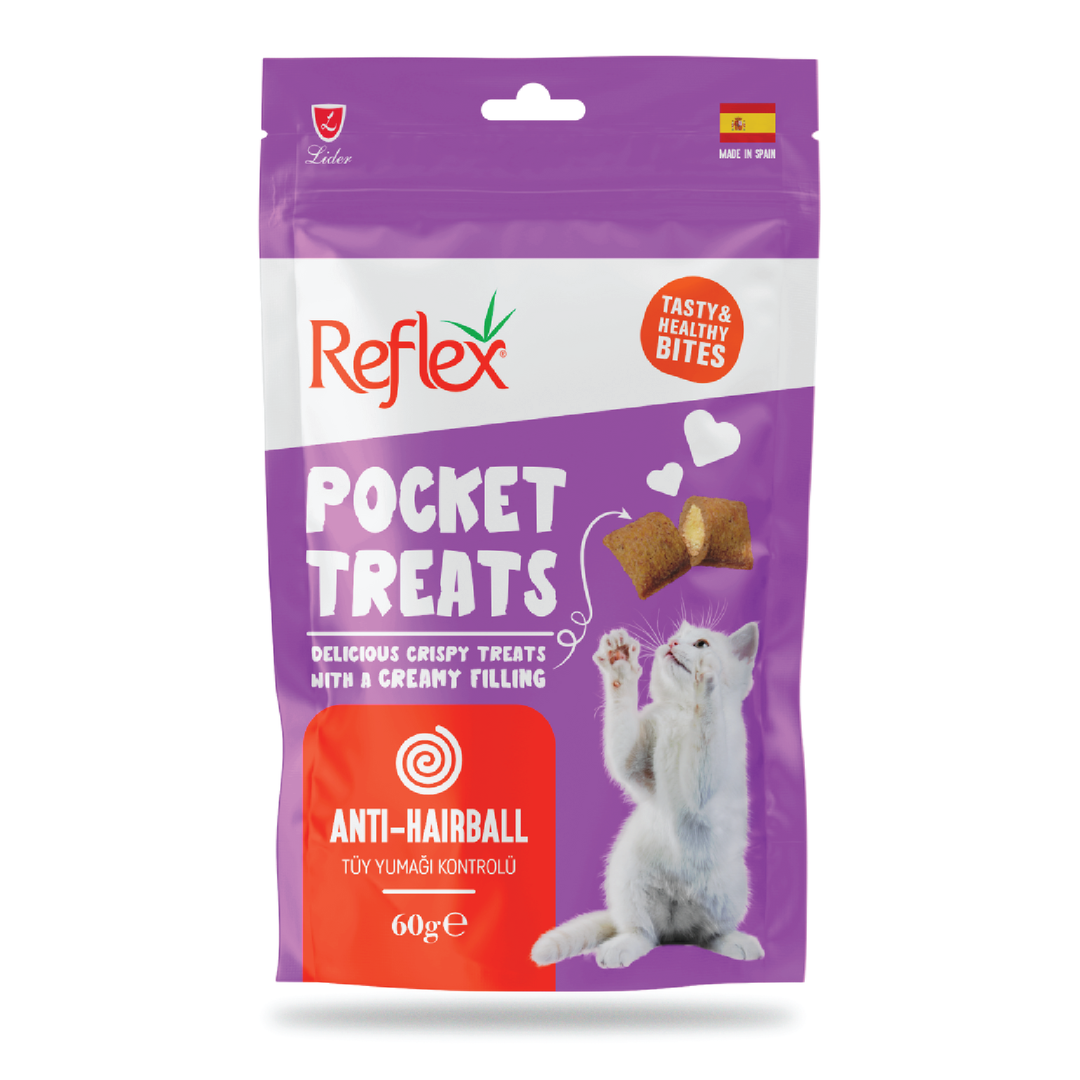 Reflex Cat Pocket Treat Hairball Control 60Gr