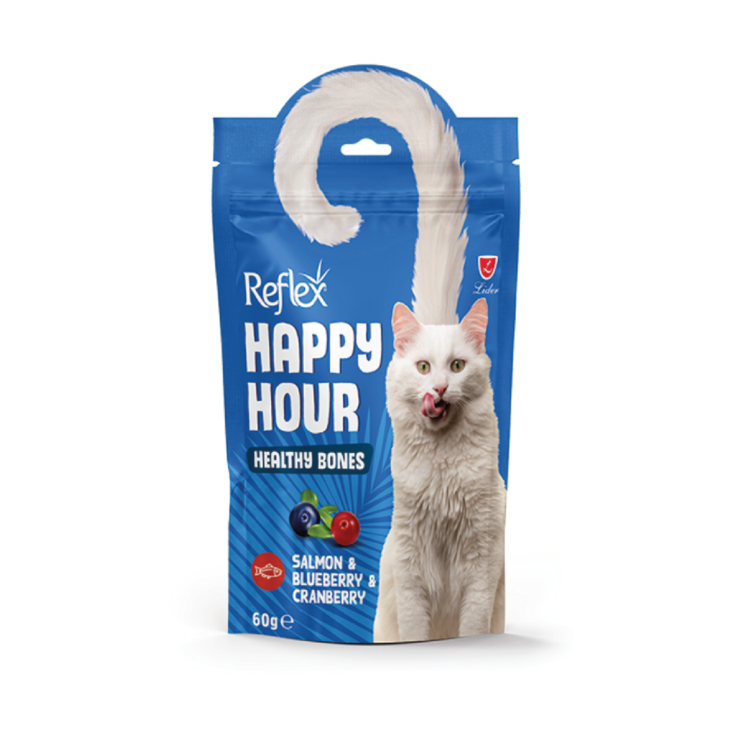 Reflex Happy Hour Cat Treat Healthy Bones 60Gr