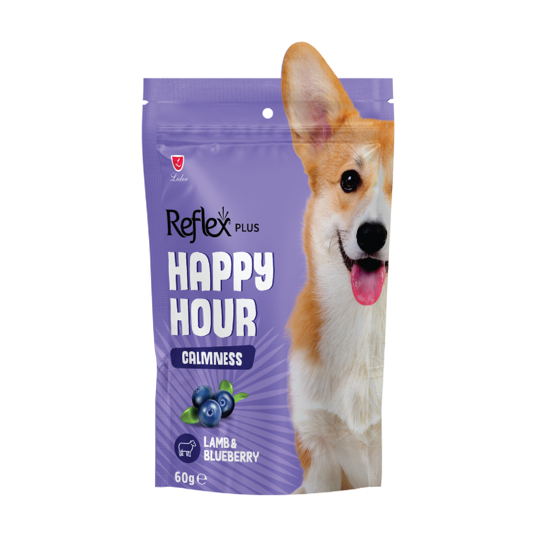 Reflex Happy Hour Dog Treat Calmness – Lamb & Blueberry 60Gr