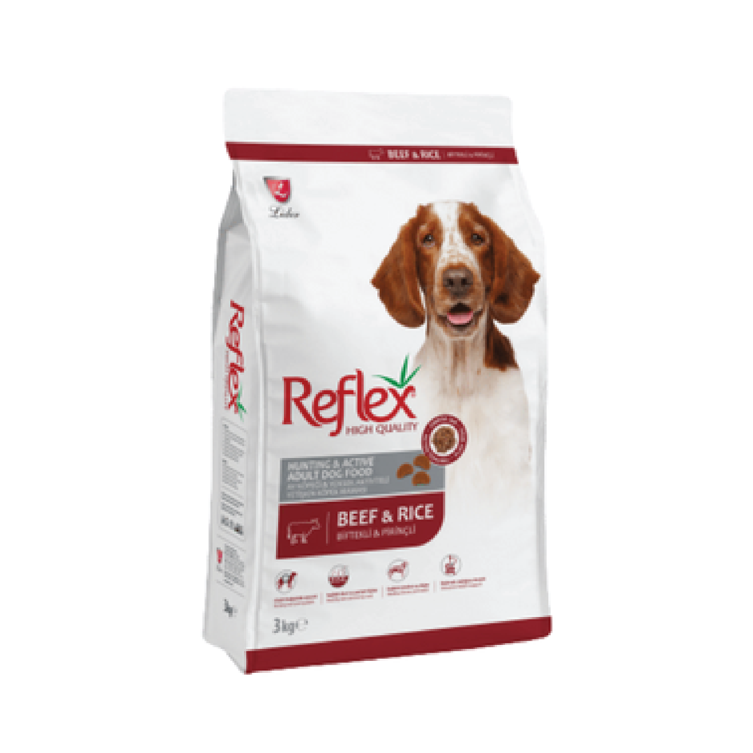 Reflex Adult Dog Food Beef Hunting & Active 3Kg