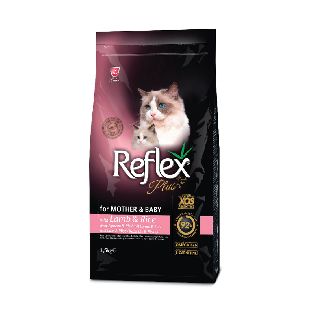 Reflex Plus Mother And Baby Cat Food Lamb And Rice 1.5 Kg