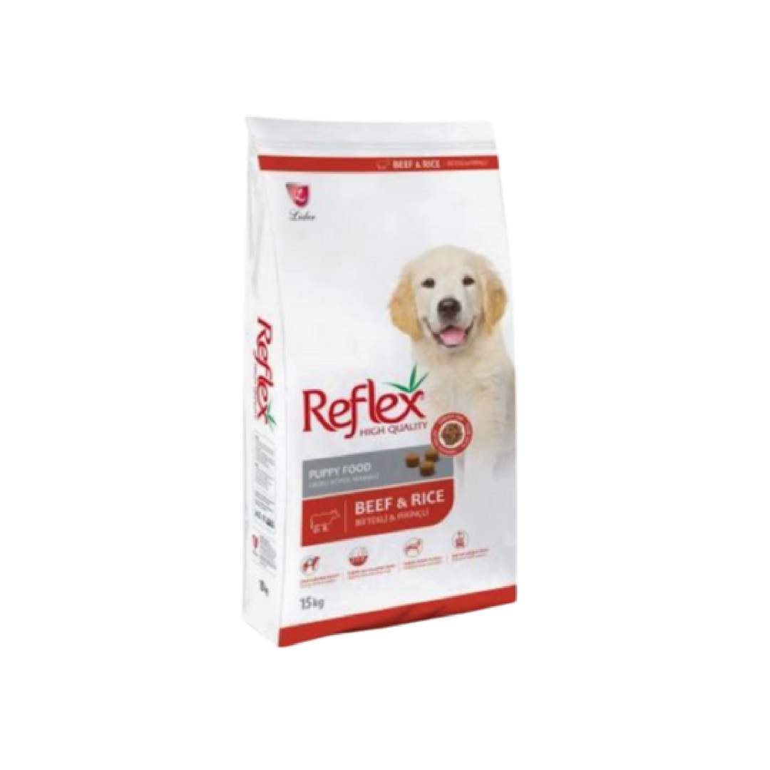 Reflex Puppy Food Beef & Rice 15Kg