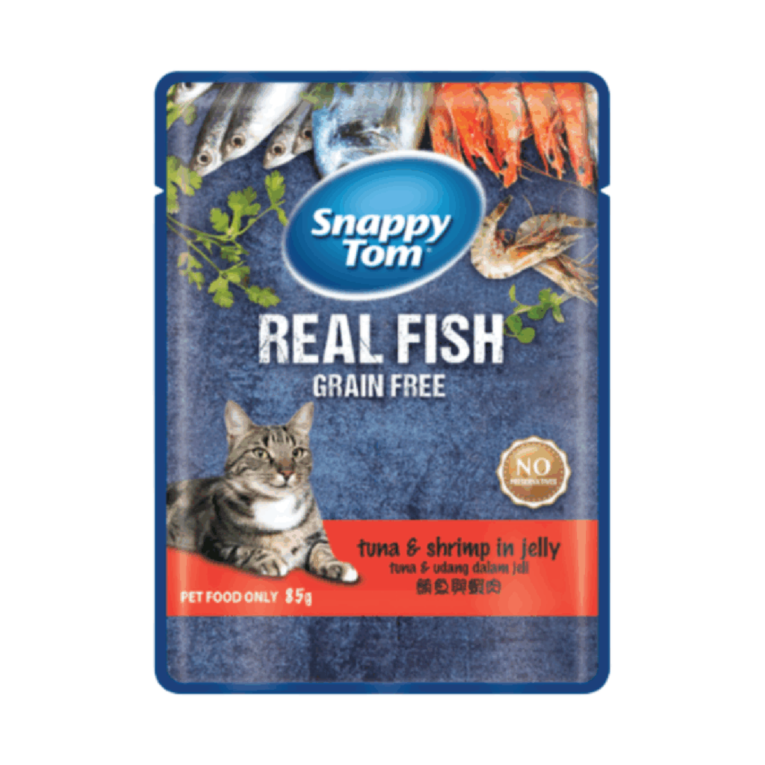 Snappy Tom Tuna And Shrimp Jelly 85G