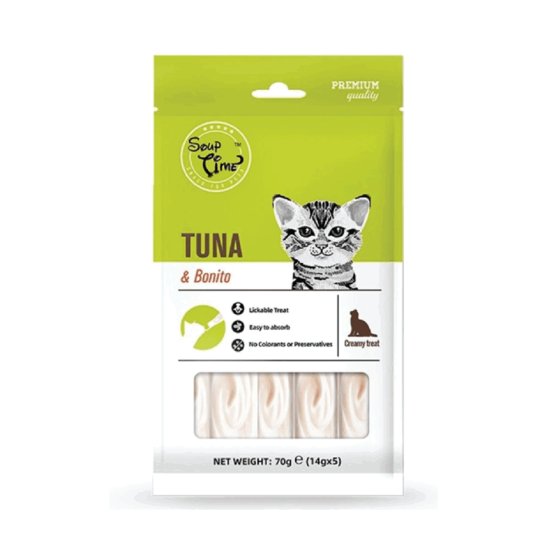 Soup Time Cat Creamy Treats Tuna & Bonito 70G