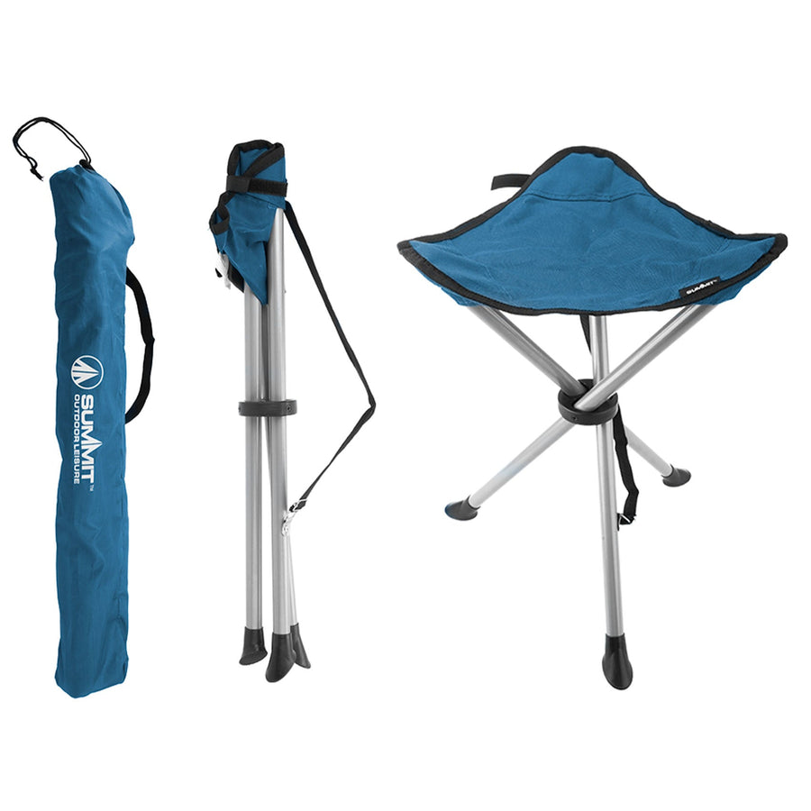Summit Folding Tripod Stool Iindigo Blue