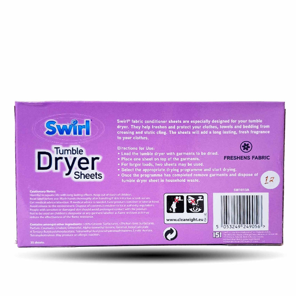 152 Swirl Tumble Dryer Lavender 35 Shts