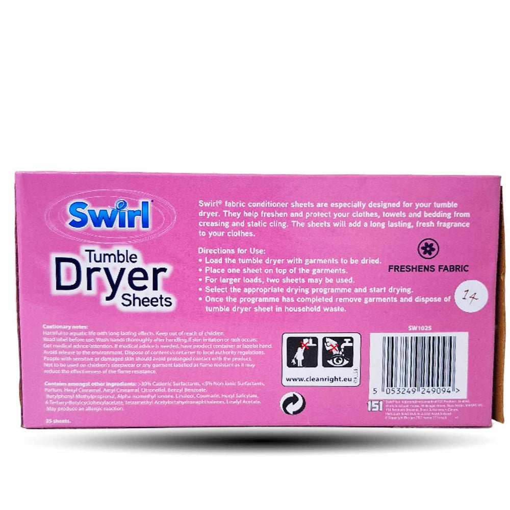 152 Swirl Tumble Dryer Spring Fresh 35 Shts