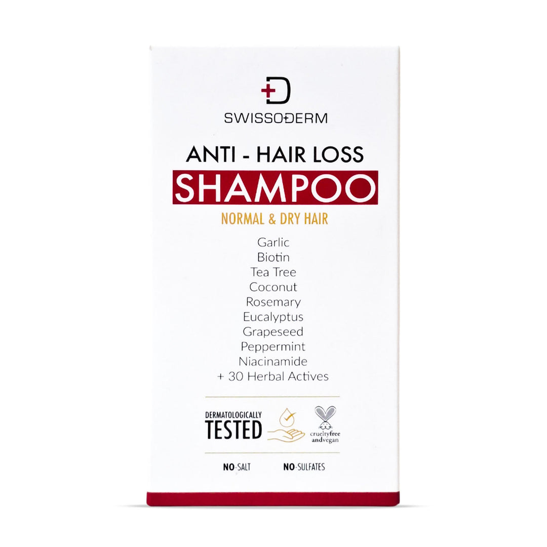 Swissoderm Anti-Hair Loss Shampoo For Normal & Dry Hair 300Ml