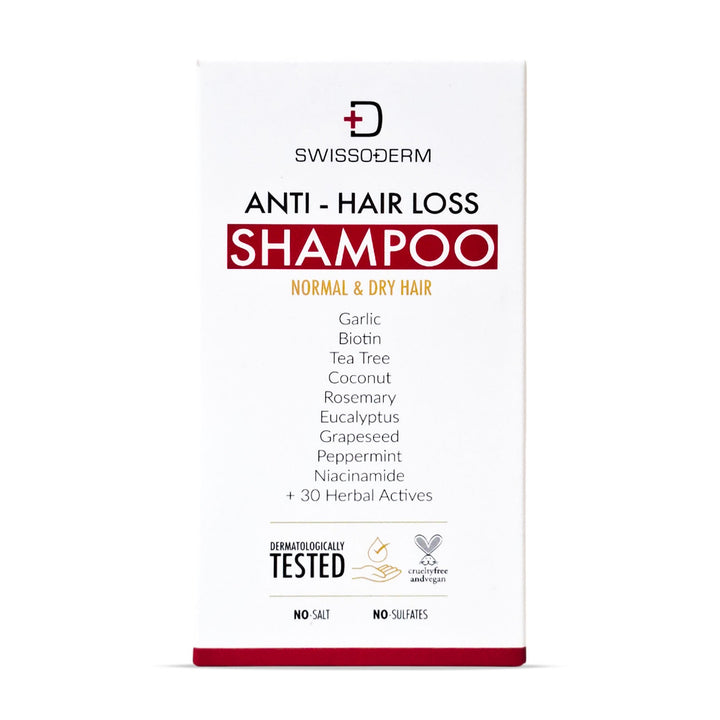 Swissoderm Anti-Hair Loss Shampoo For Normal & Dry Hair 300Ml