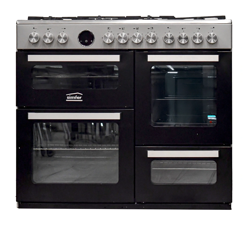 Simfer Cooker 7G F10074Seix 100X60 Inox, Wok, 4 Compartments