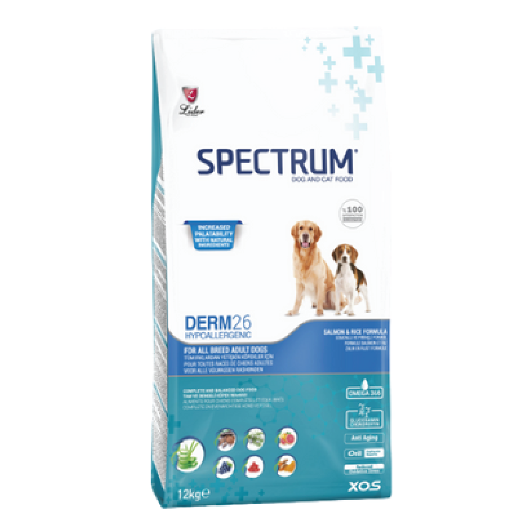 Spectrum Adult Dog Food Derm26 12Kg