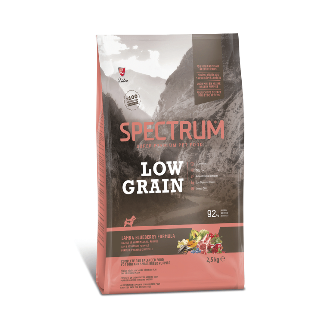 Spectrum Low Grain Lamb & Blueberry For Mini And Small Breed Adult Dogs 2.5Kg
