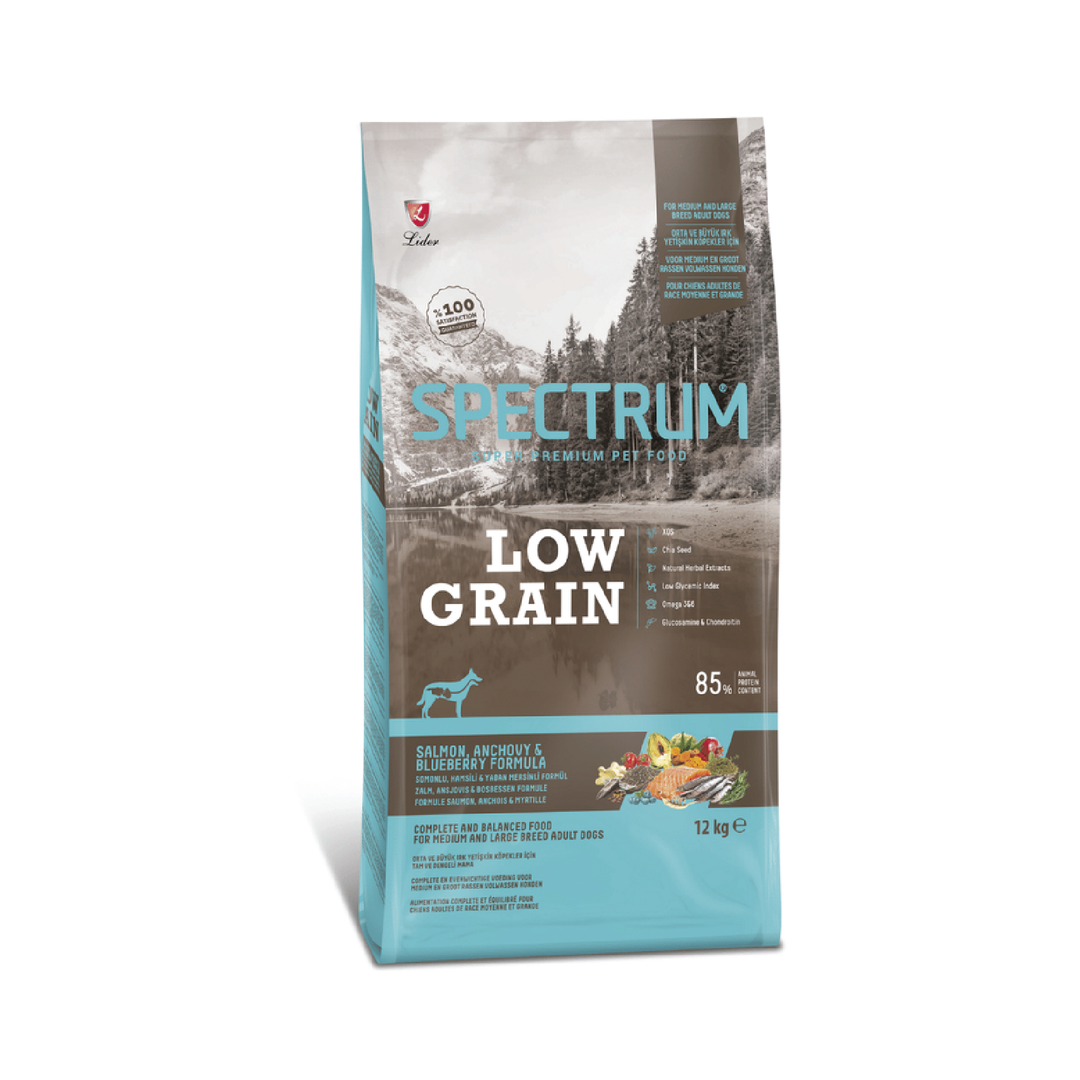 Spectrum Low Grain Salmon & Anchovy For Medium And Large Breed Adult Dogs 12Kg