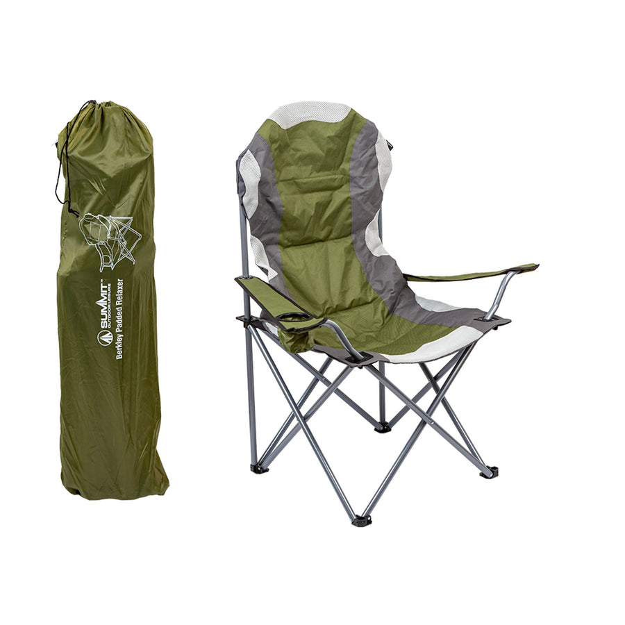 Summit Berkley Padded Folding Chair F/Green