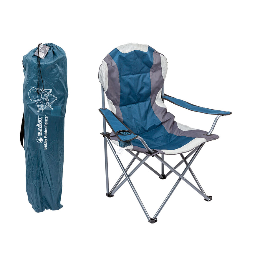 Summit Berkley Padded Folding Chair I/Blue