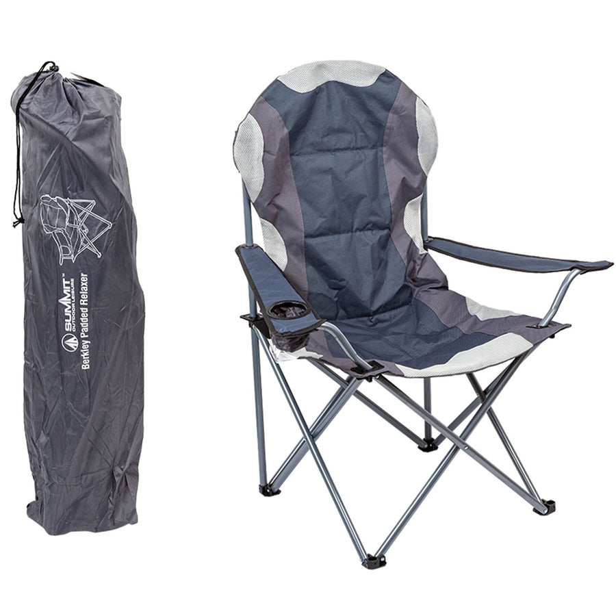 Summit Berkley Padded Folding Chair S/Grey