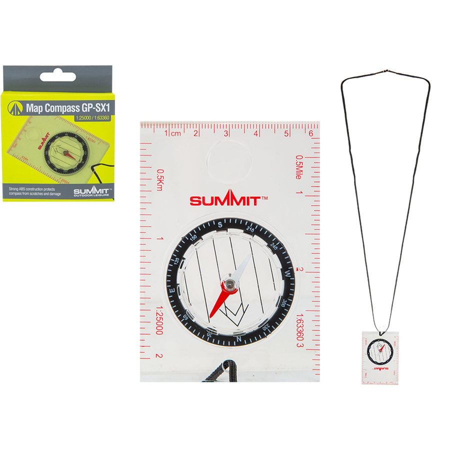 Summit Map Compass Gp-Sx1 W/Lanyard
