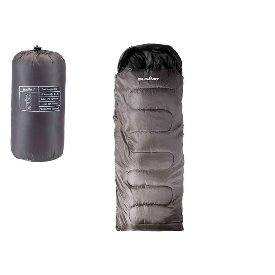 Summit Trekker Cowl Sleeping Bag - Grey