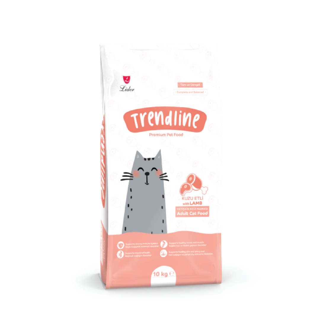 Trendline Adult Cat Food Lamb And Rice 10Kg