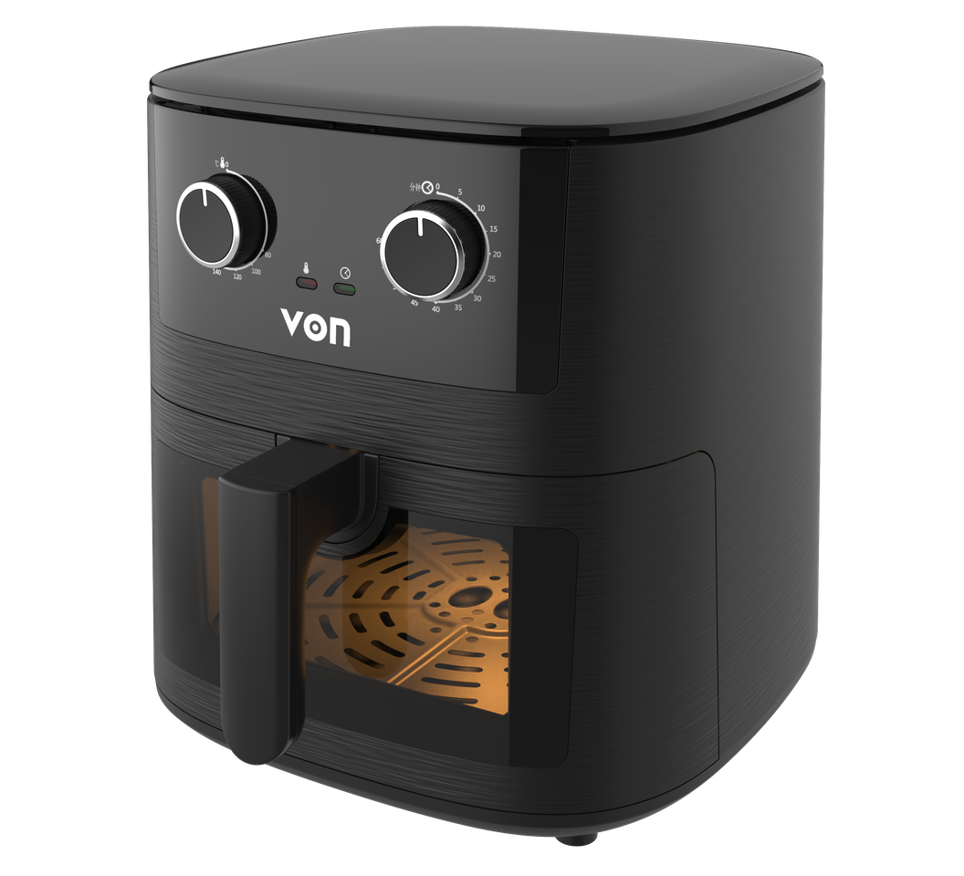 Von Air Fryer Vaf065Mck 6.5L,Manual,Black