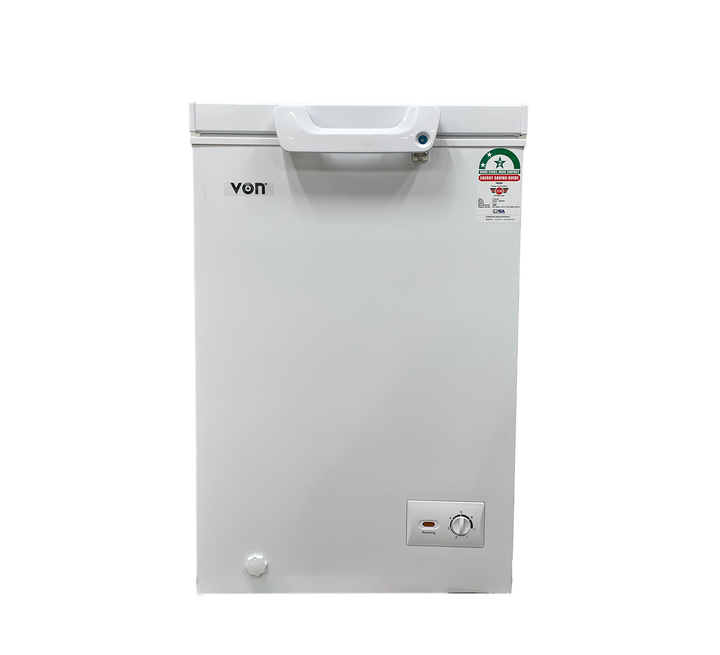 Von Chest Freezer Vafc10Dhw 98L Wht/Grey