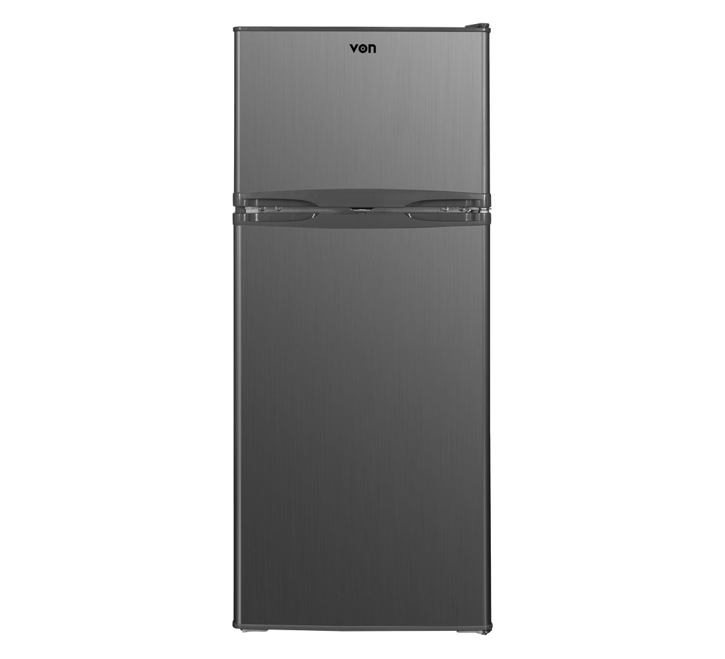 Von Fridge Double Door Tmf Vrt-125Drag 125L Grey