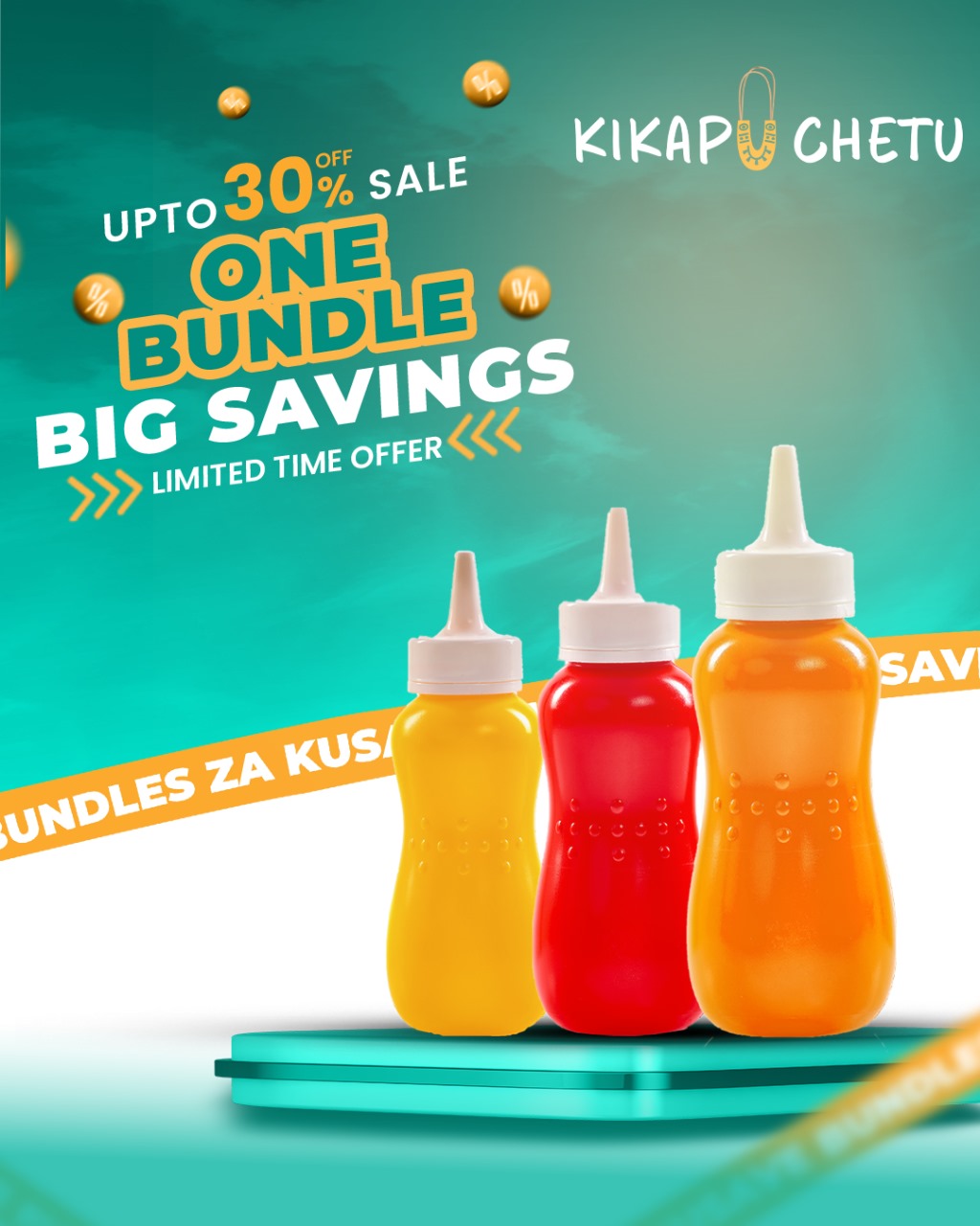 Sauce Bottles 390ML Set