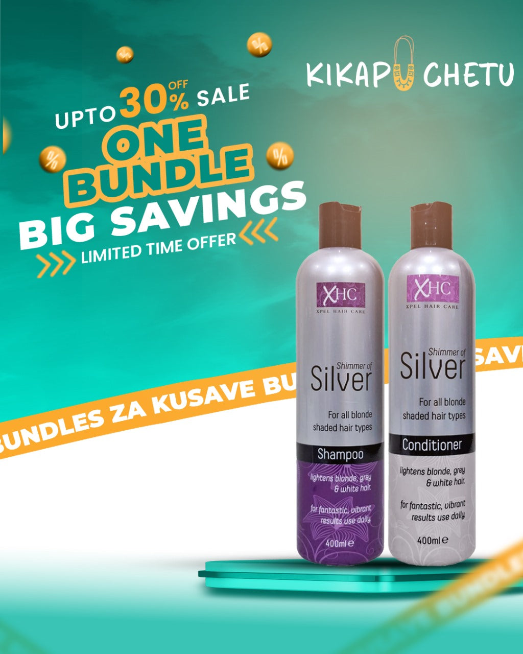 XHC Silver Hair Care Set